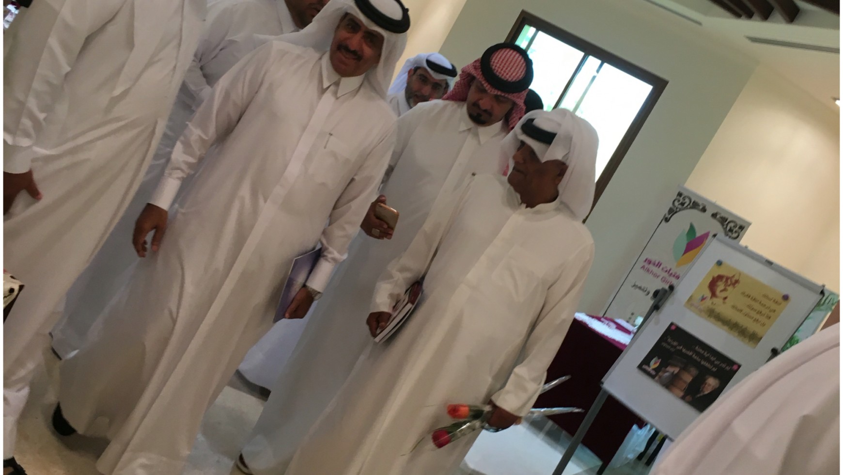 Post girls Khor Al Khor exhibition center for the book in 2016